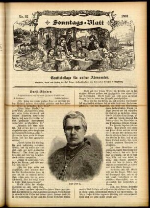 Ausgabe vom Sonntag, den 30. August 1903.