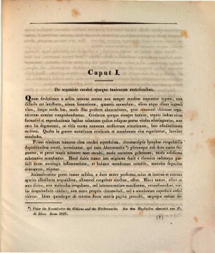 Diss. inaug. path. anat. de cerebri tumoribus : accedit tabula aenea