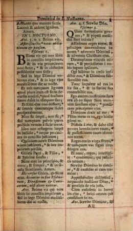 Breviarium Parisiense, Pars hiemalis