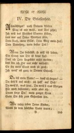 IV. Die Gelassenheit