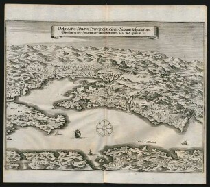 Delineatio Situsve Provinciae circa Clissam & Spalatum. Abbildung oder Situation der Landschafft umb Clissa und Spalato.