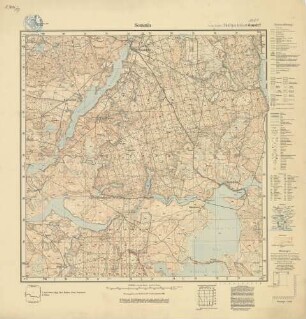 1971 (alte Nr.: 616/617) Sommin, Meßtischblatt (4cm - Karte)