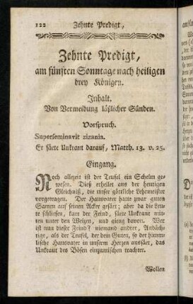 122-134, Zehnte Predigt