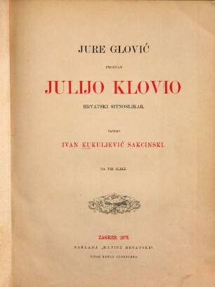 Jure Glović, prozvan Julijo Klovio, hrvatski sitnoslikar
