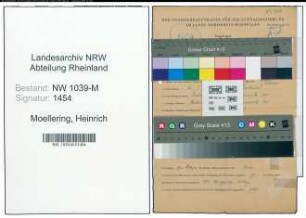 Entnazifizierung Heinrich Moellering , geb. 16.01.1905 (Schlosser)