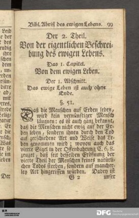 Das 1. Capitel. Von dem ewigen Leben.