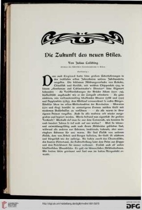 Die Zukunft des neuen Stiles, [2]