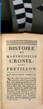 Histoire De Mademoiselle Cronel Dite Fretillon, 4