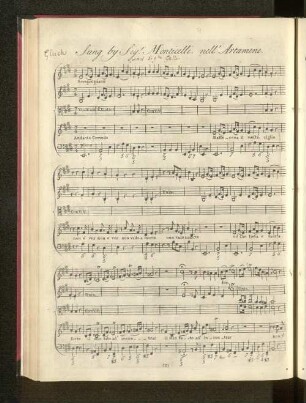 Sung by Sig.r Monticelli nell' Artamene