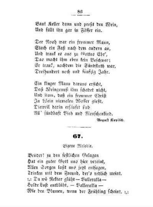 67. Eigene Melodie