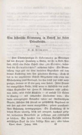 931-938 Eine historische Erinnerung in Betreff der freien Privatbeichte