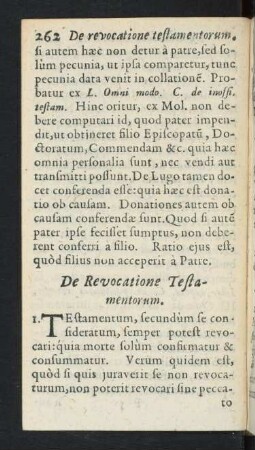 De Revocatione Testamentorum