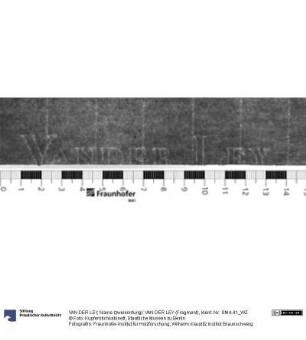 Name (zweikonturig): VAN DER LEY (Fragment)