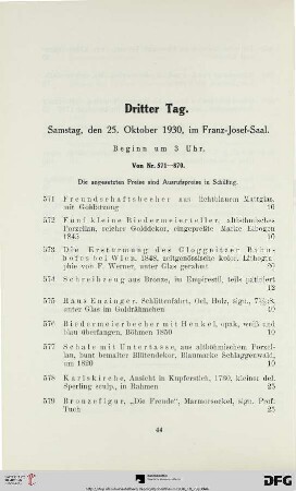 Dritter Tag (Nr. 571-870)