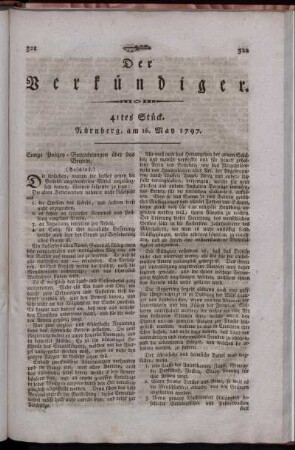 41tes Stück. Nürnberg, am 16. May 1797