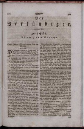 41tes Stück. Nürnberg, am 16. May 1797