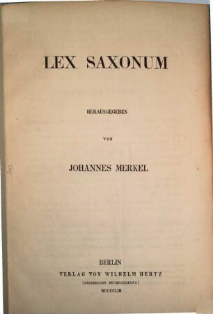 Lex Saxonum