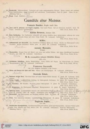 Gemälde alter Meister (Nr. 408-453)