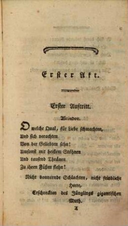 Operetten, 3. Arsene. In 4 Akten. Nach Favart
