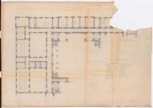 Preußischer Landtag, Berlin Umbau zum »Haus der Flieger«: Akademie für Luftfahrtforschung: Grundriss 1. OG