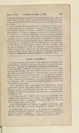 Chapitre VII La troisième république (1870 à nos jours)