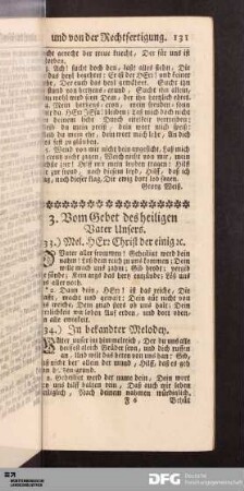 3. Vom Gebet des heiligen Vater Unsers.