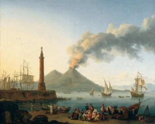 Der Hafen von Santa Lucia in Neapel