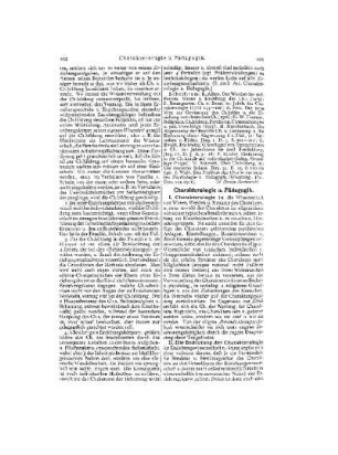 Charakterologie u. Pädagogik