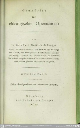 2: Grundriss der chirurgischen Operationen