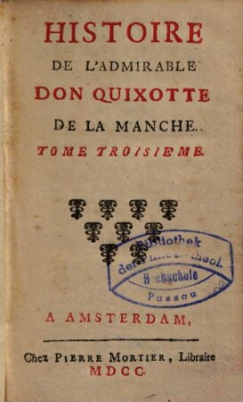 Histoire De L'Admirable Don Quixotte De La Manche, 3