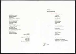 »this is modern. Deutsche Werkbund Ausstellung Venedig 2014«, 8.6.-1.8.2014. Palazzo Ca’Tron, Venedig: Einladungskarte
