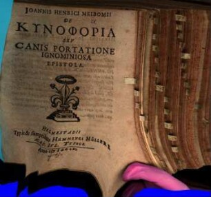 Joannis Henrici Meibomii De kynophoria, seu canis portatione ignominiosa epistola