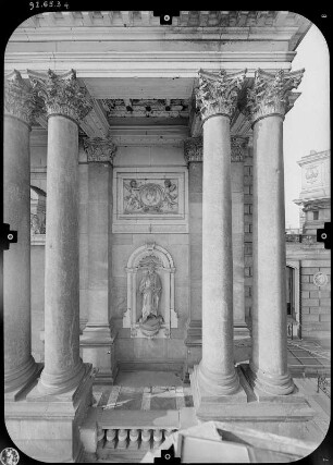 Dresden-Altstadt. Ausstellungsgebäude des Sächsischen Kunstvereins (1886-1893; K. Lipsius). Teilansicht von der Brühlschen Terrasse