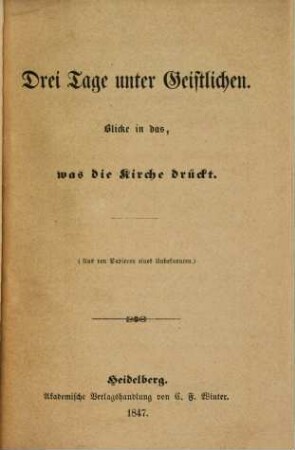 Würtembergische Zustaende, 1
