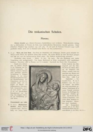 Die toskanischen Schulen (Nr. 1-258)