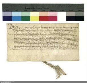 Lehenbrief Wilhelms [Hartmann von Klauer zu Wohra], Abt von Fulda, für Siegmund Burggraf von Kirchberg zu Farnroda über den Hof Burbach