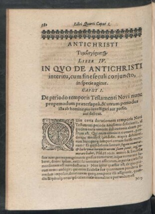 Liber IV. In Quo De Antichristi interitu, cum fine seculi coniuncto, in specie agitur