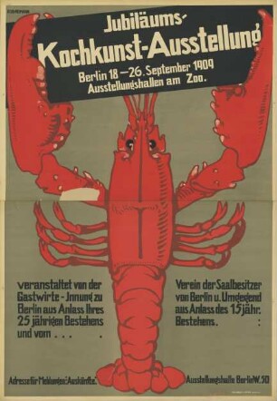 Jubiläums-Kochkunst-Ausstellung. Ausstellungshallen am Zoo Berlin