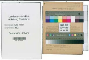 Entnazifizierung Johann Bennewirtz , geb. 31.01.1906 (Schneider)