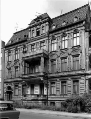 Görlitz-Altstadt, Augustastraße 25. Wohnhaus (um 1895). Straßenansicht