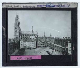 Lübeck, Marienkirche,Lübeck, Rathaus,Lübeck, Markt