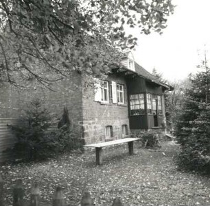 Altzauche. Forsthaus "Schützenhaus" (um 1900). Hofansicht
