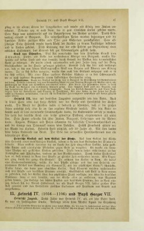13. Heinrich IV. (1056-1106) und Papst Gregor VII.