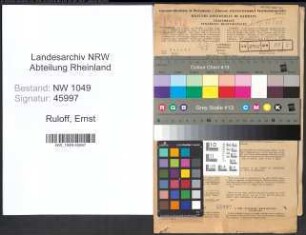 Entnazifizierung Ernst Ruloff , geb. 29.09.1892 (Kaufmann)