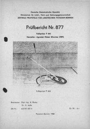 Fußspritze P 045