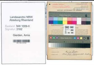 Entnazifizierung Anna Gierden , geb. 16.05.1903 (Pflegerin)