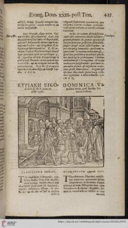 Dominica vigesima tertia, post Sanctæ Trinitatis Festum