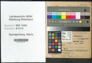 Entnazifizierung Maria Spangenberg , geb. 07.09.1890 (Dentistin)