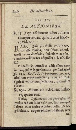 Cap. IV. De Actionibus.