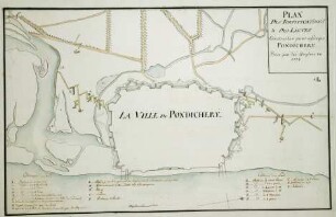 WHK 1 Einzelne kriegerische Vorfälle: Befestigungsanlagen und Linien zur Verteidigung von Pondichery, eingenommen durch die Engländer 1778